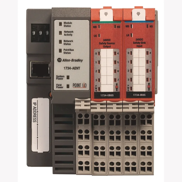 Componente de automatización industrial Allen-Bradley modelo 1734-AENT serie POINT I/O 1734-AENT 2711P-T7C22D9P-REV4 1734-AENT-SERD 1734-AENT-SERE 1734-AENT-SERF 1734-TB