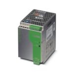 Fuente de alimentación industrial de alta potencia Phoenix Contact 2938604 de 24V a 20A en chasis metálico.