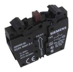 3SB3400-0A – Módulo de Contacto Auxiliar SIRIUS 3SB3 1 NA Bo