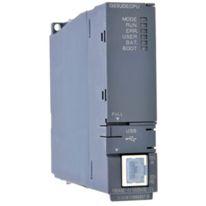 Fotografía técnica del componente de automatización industrial Q03UDECPU del fabricante Mitsubishi Electric